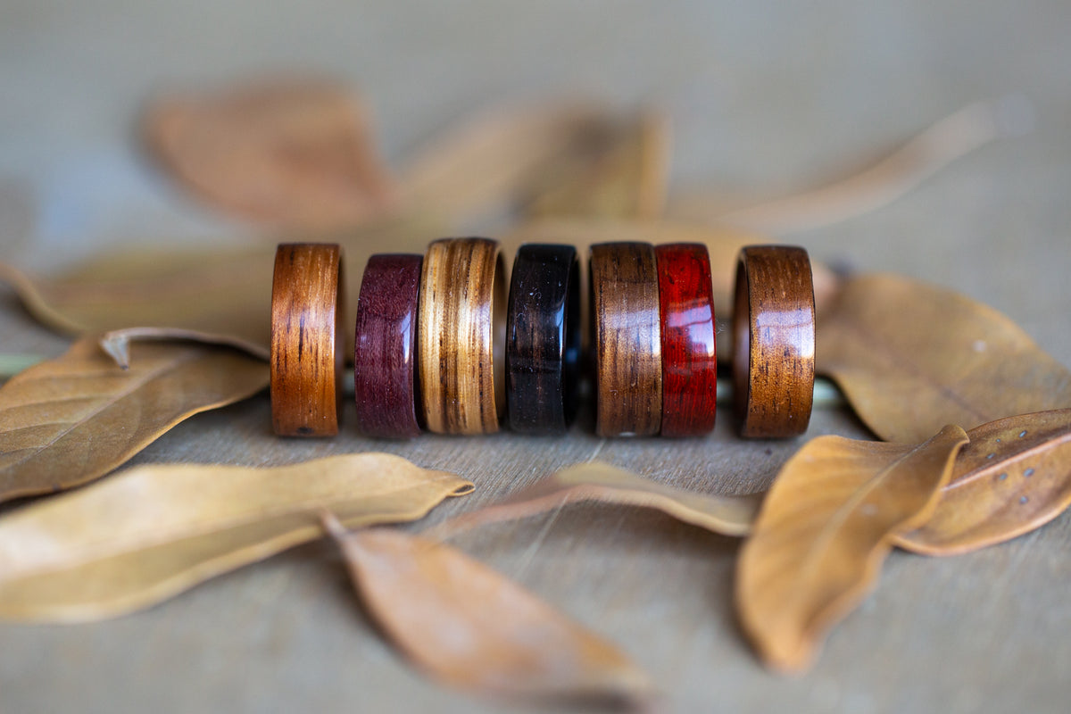 Sapele ring - orders Wooden ring - Bent wood ring - Natural ring