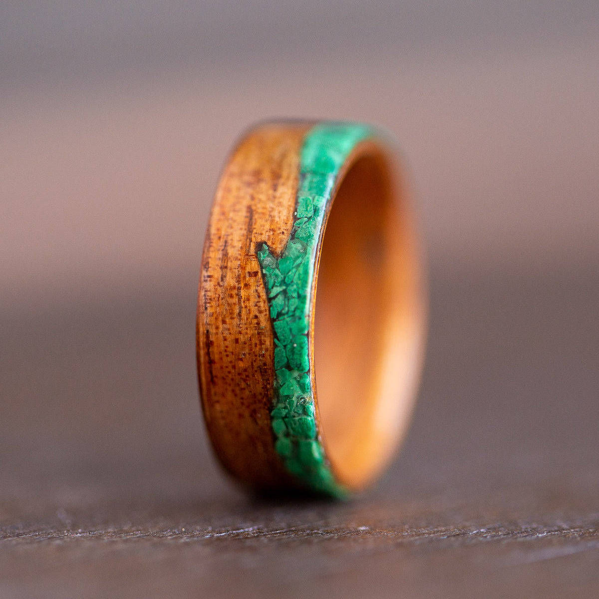 customized turquoise wood ring jewelry making