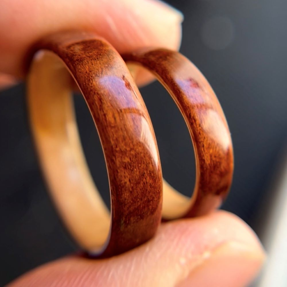 Custom Hawaiian Wood Rings - A Custom Wood Ring Made by My Roots – My ...