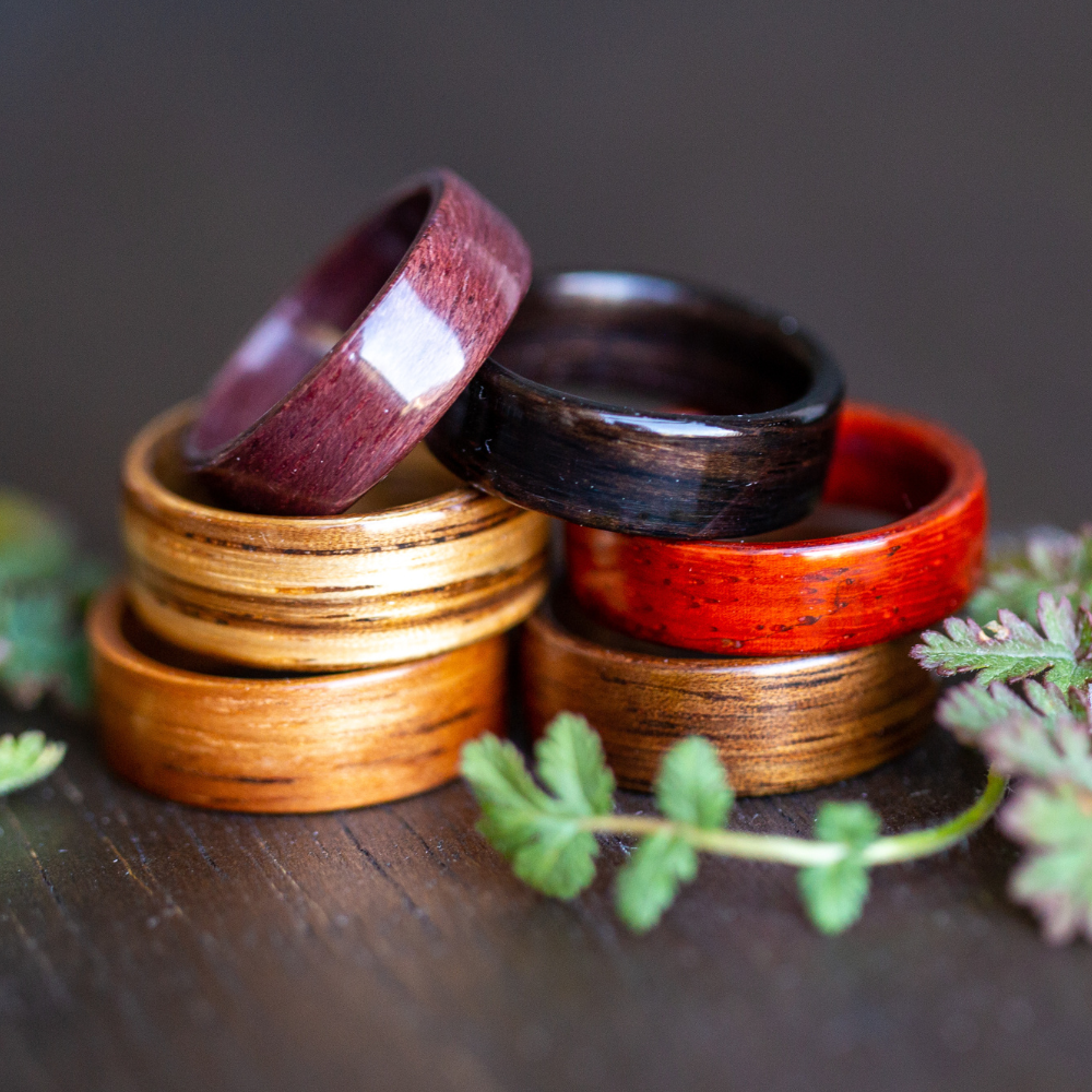 simple wood ring designs
