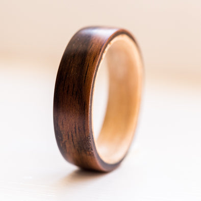 Ebony wood ring