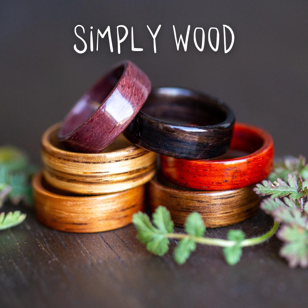 Best Wooden Wedding and Engagement Rings for Mans and Womens – My Roots ...