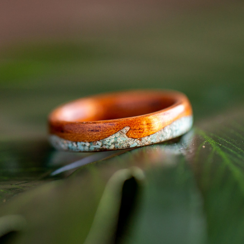 Koa & Turquoise Waves 5mm