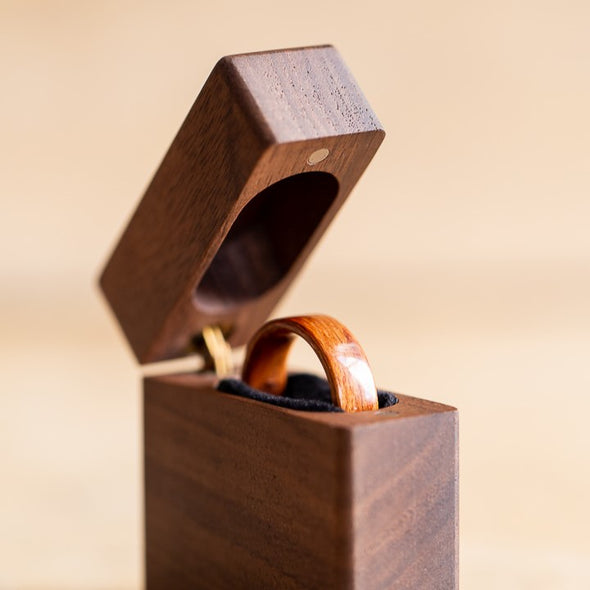 Wooden Ring Box - Walnut
