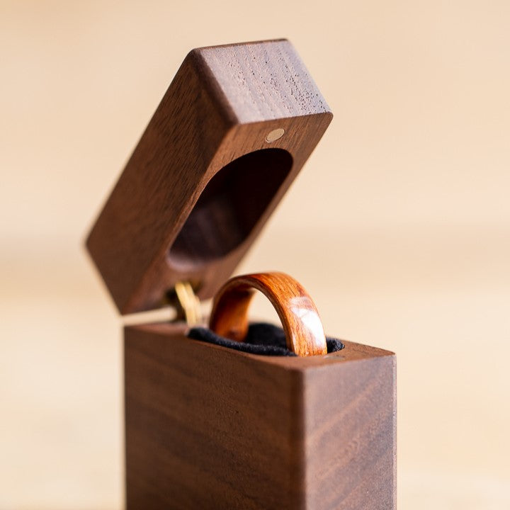 Custom Engraved Wood Heart Ring Box, Wooden Wedding Engagement Ring Bo – If  you say i do