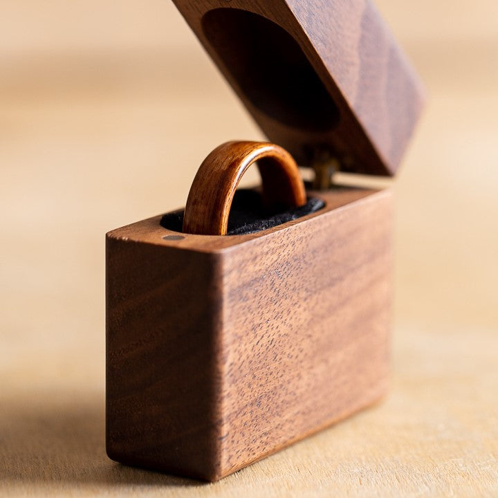 Wooden Ring Box - Walnut