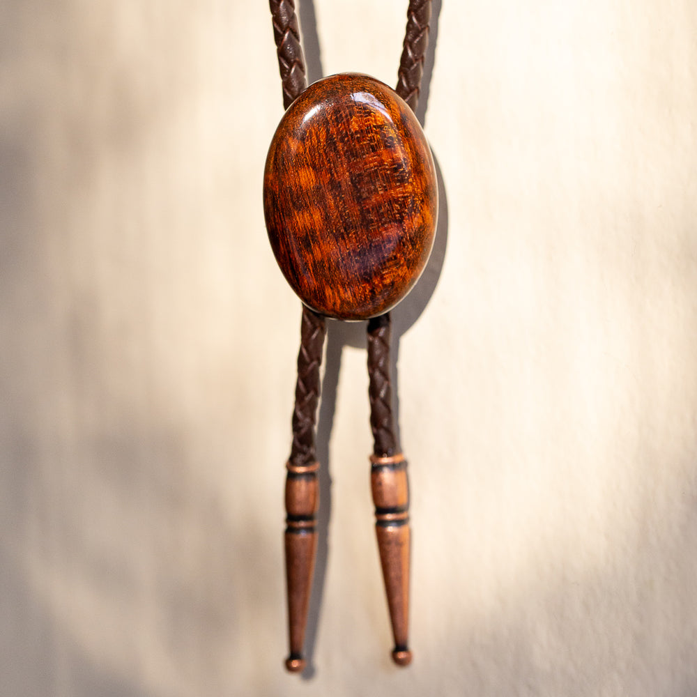 Snake wood Bolo Tie