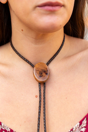 Thuya Burl Bolo Tie
