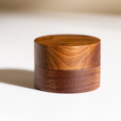 Wooden Ring box with Moss