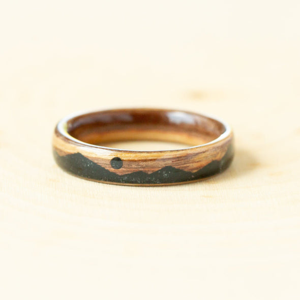 Zebra Wood Mountain in Tourmaline 5mm