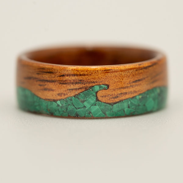 Koa & Malachite Waves 8mm