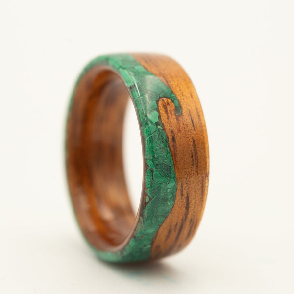 Koa & Malachite Waves 8mm
