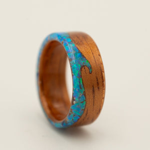 Koa & Blue Pacific Opal Waves