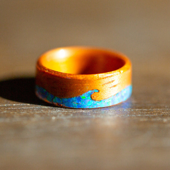 Koa & Blue Pacific Opal Waves