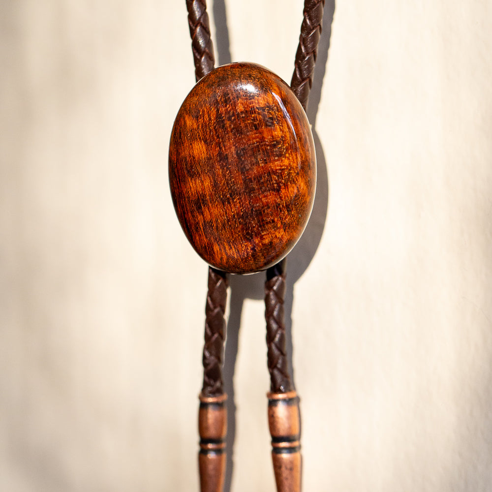 Snake wood Bolo Tie