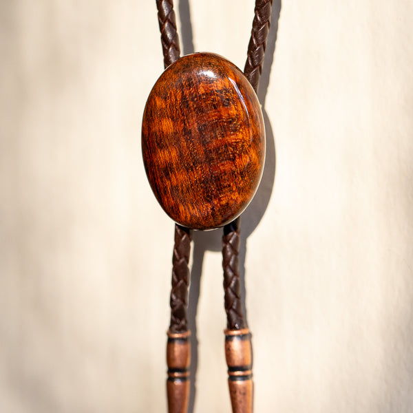 Snake wood Bolo Tie