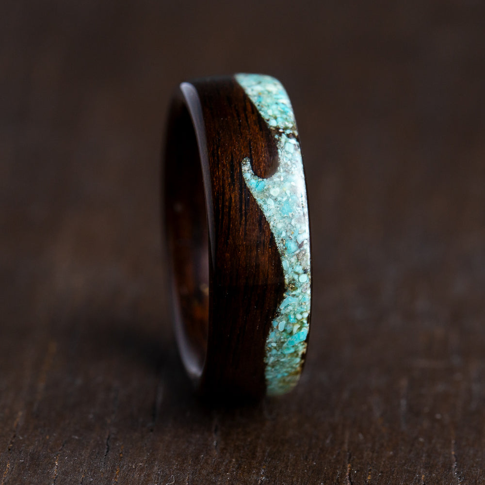 Ebony & Turquoise Waves