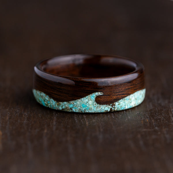 Ebony & Turquoise Waves