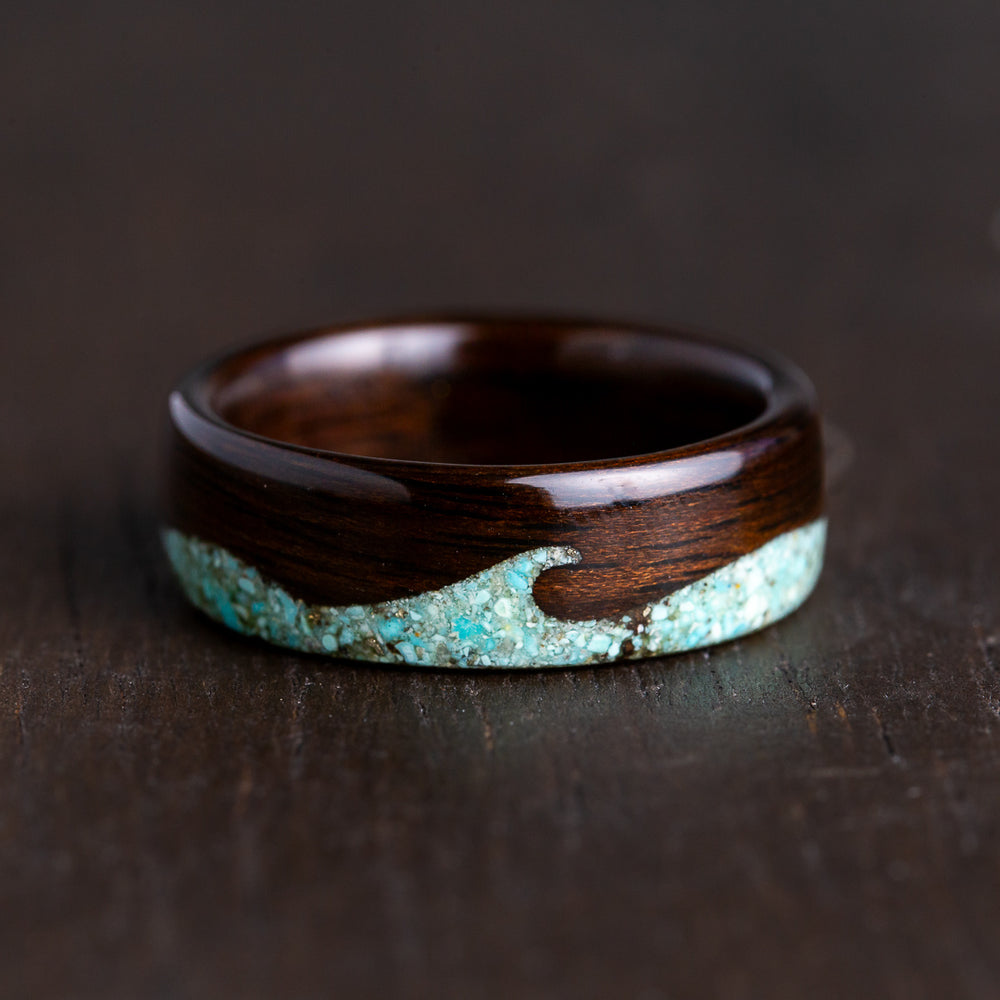 Ebony & Turquoise Waves