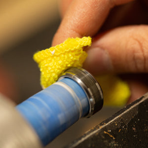 metal ring on a lathe