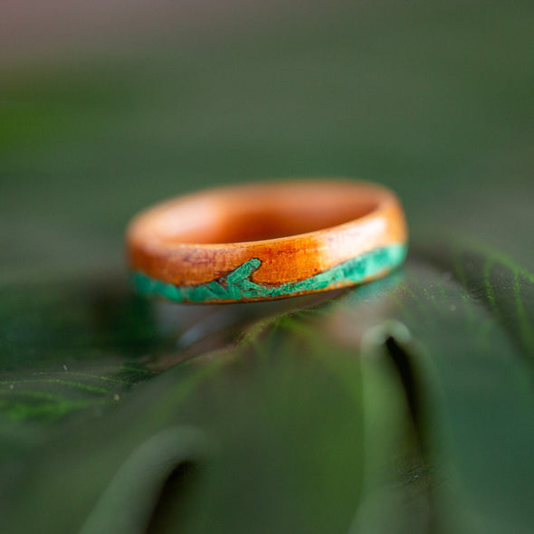 (In Stock) Koa & Malachite Waves 5mm