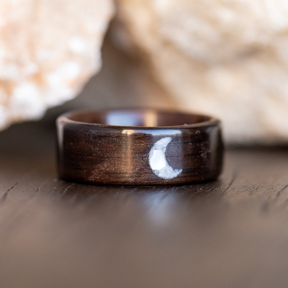 Crescent Moon in Mother of Pearl