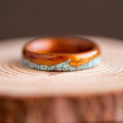 Handmade Wooden Resin Plant Ring, Nature Flower Grass Wood Ring, Gift For  Men From Party_happy, $1.91 | DHgate.Com