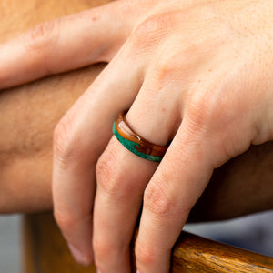 Koa & Malachite Waves 8mm